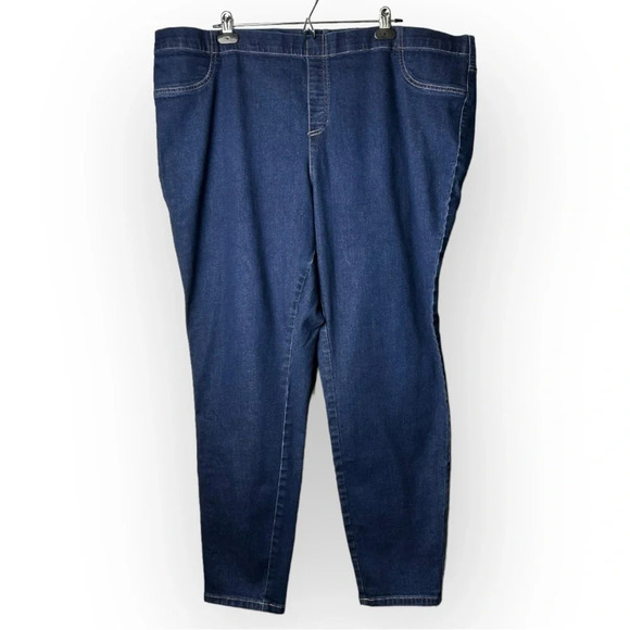 George Medium  Dark Wash Stretch Denim Jegging 3X - Picture 3 of 8